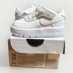 Nike Air Force 1 Low EasyOn In All White Size 4c  Brand New